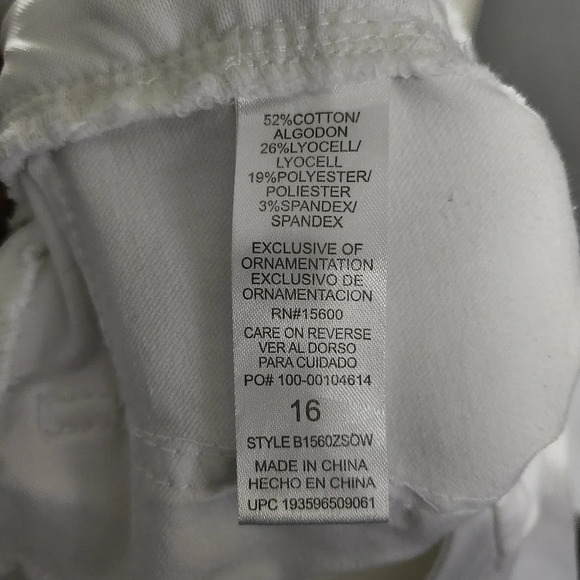 Democracy women's jeans size 16 white Ab solution - Picture 10 of 10